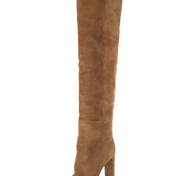 Saint Laurent Over the Knee Suede Boots - Picture 3 of 5